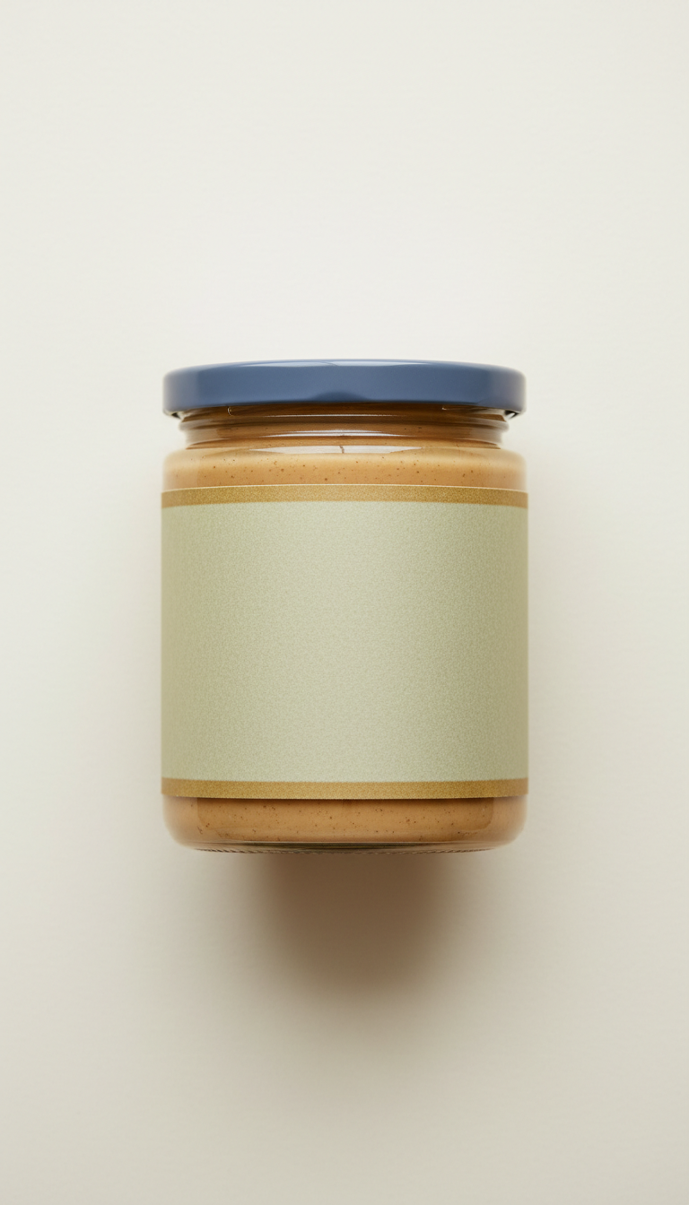 Organic Almond Butter Glass Jar